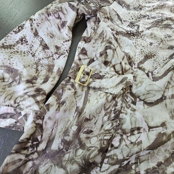 Chico's Zenergy Animal Print Polyester Zip-Front Windbreaker Rain Jacket XL (3) - Picture 8 of 9